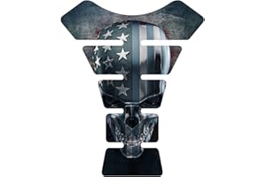 IMMORTAL GRAPHIX American Skull Grunge Skull Motorcycle Gas Sport Bike Tank pad Decal Sticker