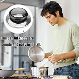 Gunwon 4 Pcs Pot Lid Knobs Stainless Steel Bakelite Replacement Handles with view 5