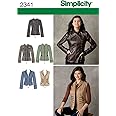 Amazon.com: Simplicity Sewing Pattern 2341 Misses' Jackets, U5 (16-18 ...