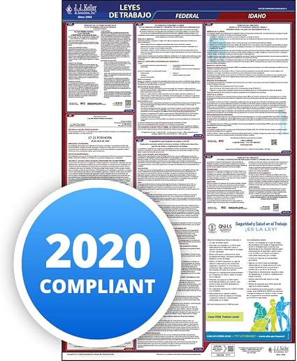 Amazon Com 2020 Idaho Labor Law Poster All In One Osha
