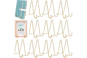 12 Pack 6 inch Plate Stands for Display Iron Plate Holders Easel Display Stand Metal Wire Frame Holder for Decorative Plate D