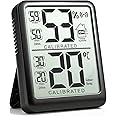 Antonki Digital Hygrometer Indoor Thermometer, Humidity Meter with Max/Min Records, Room Temperature and Humidity Monitor for