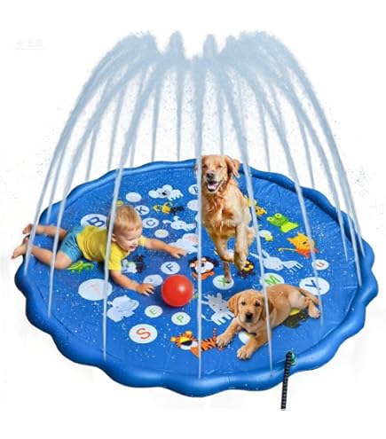 (未使用･未開封品)　Banzai 54in-Diameter Sprinkle and Splash Play Mat by Banzai p1m72rm Amazon.com: BANZAI 54In-Diameter Sprinkle & Splash Play Mat