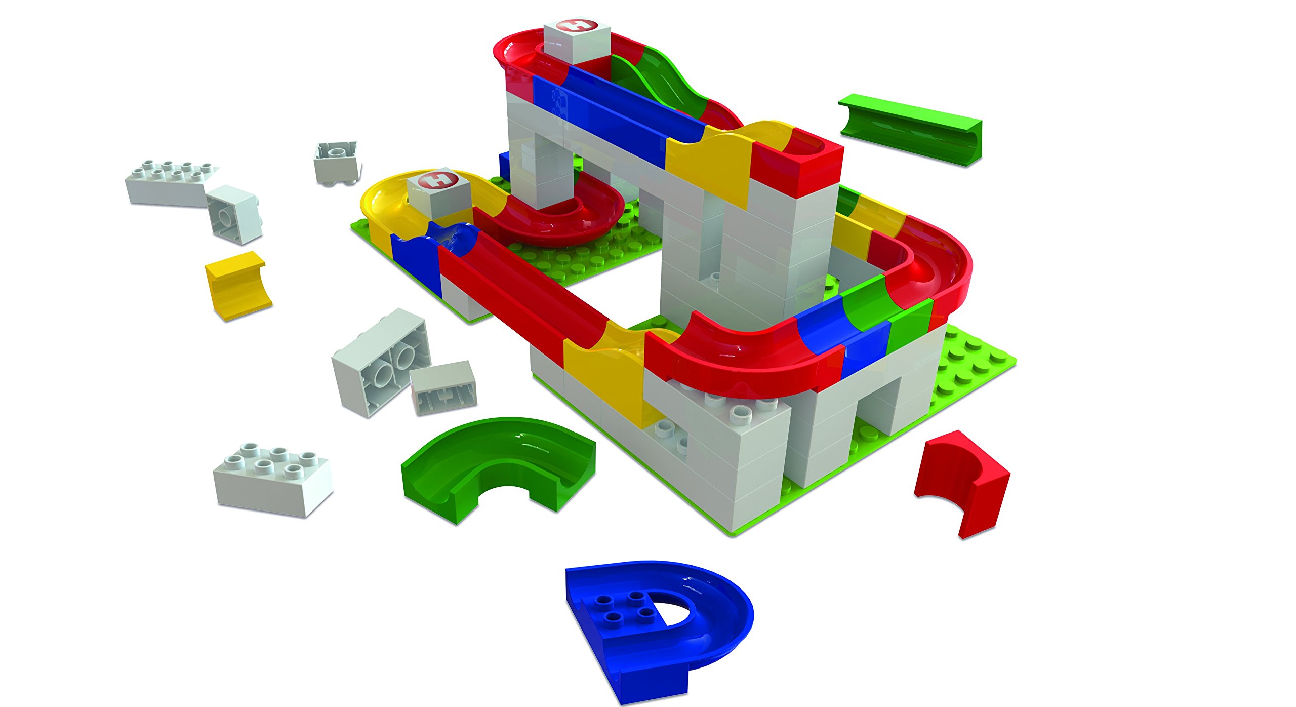 HUBELINO Marble Run 106Piece Basic Building Box the Original! Made