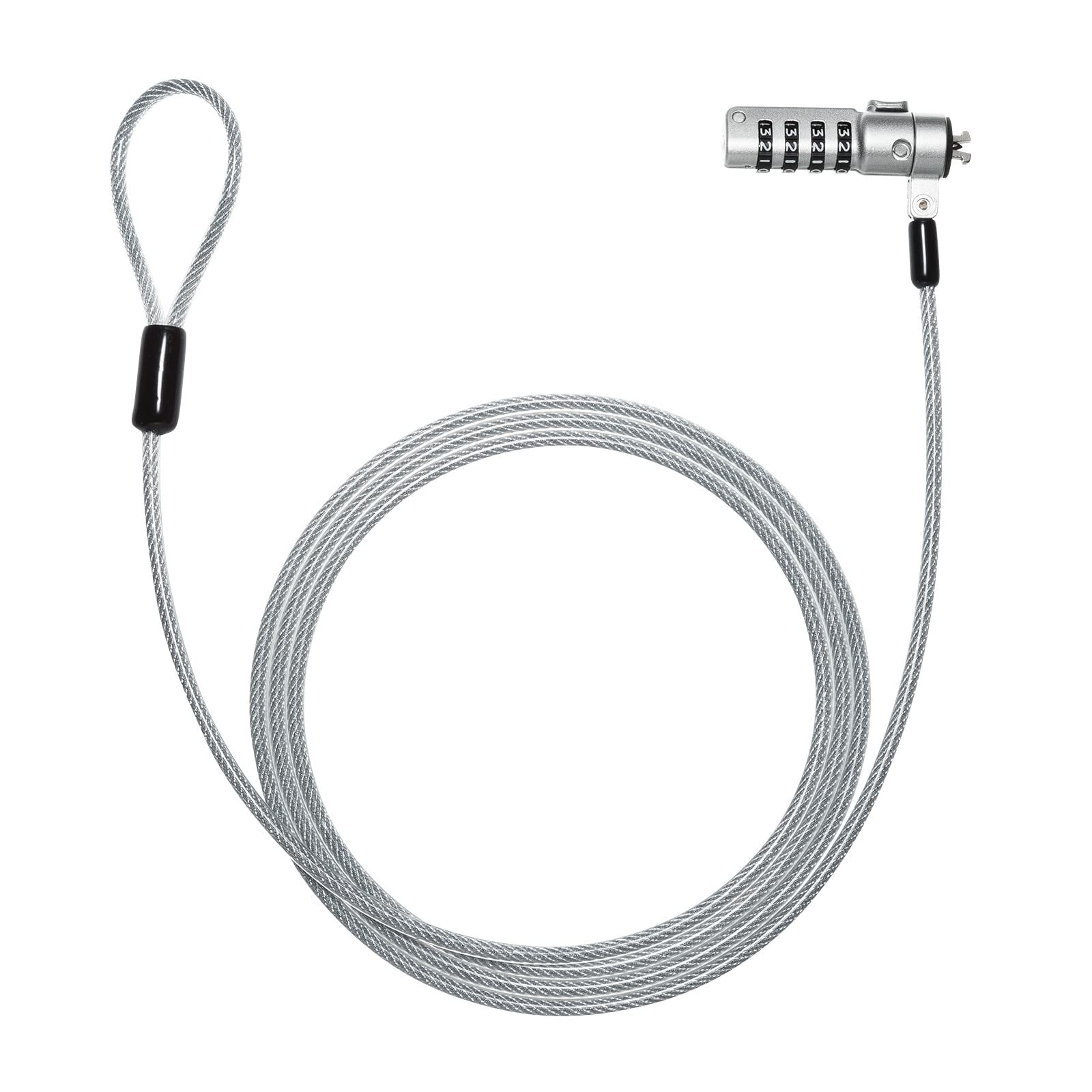 サンワサプライ セキュリティワイヤー ワイヤー長約1.8mワイヤー直径約4.5mmの商品画像