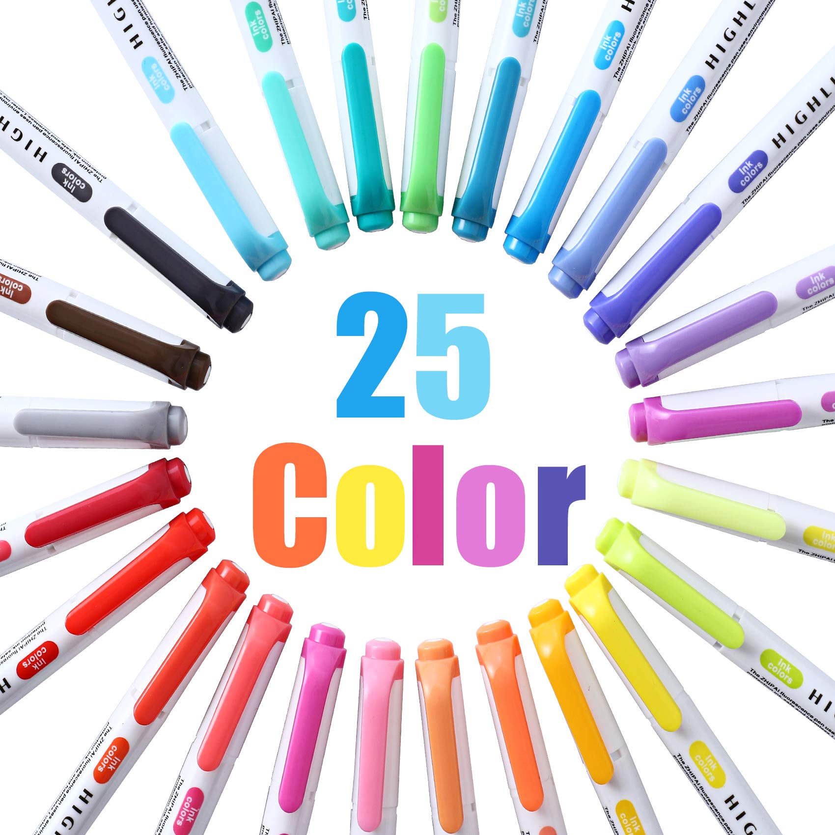 Mua Zosxi Highlighters Double Ended 25 color Mild Highlighters