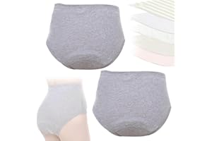 Washable Urinary Incontinence Underwear for Patients,Elders and Women,Reusable Waterproof Leakproof Cloth Diapers,High Waist 