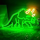 Vveikea Triceratops Neon Sign Dinosaur Led Sign Dimmable Dinosaurs Night Light Triceratops Lights for Boys Room Dinosaur Led Wall Art for Kids Dino Lovers Gifts
