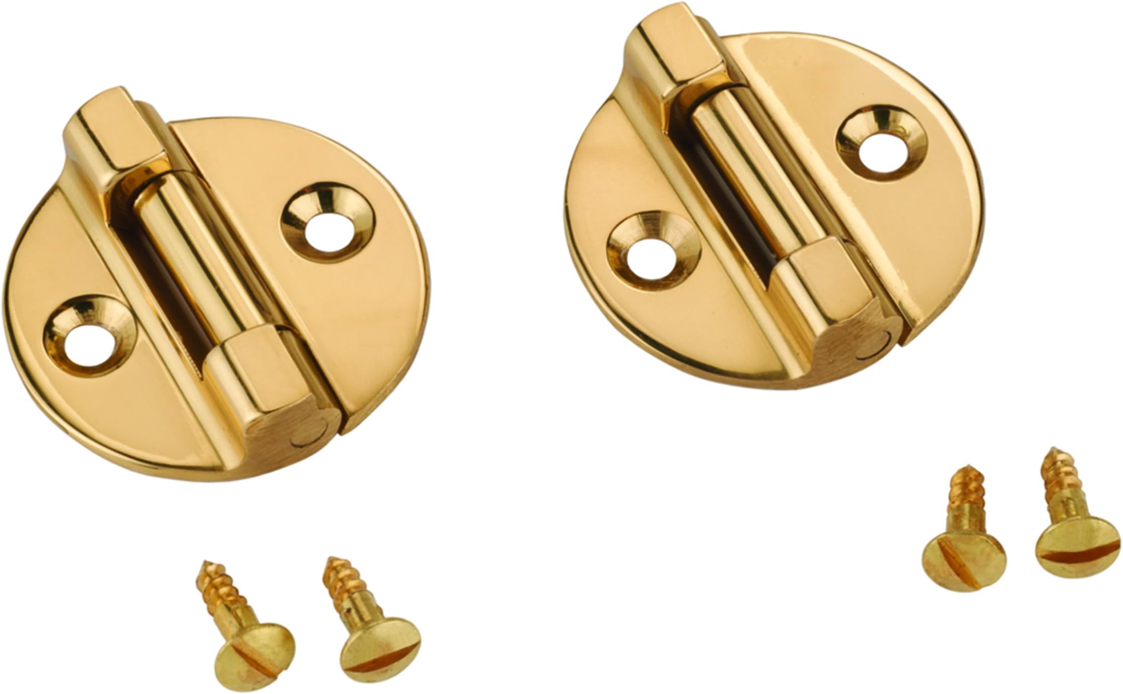 Round Stop Hinge Pair