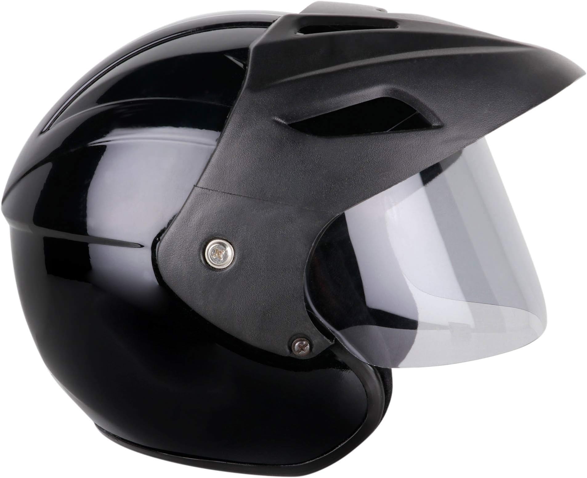 Mototrance Nano Trace Open Face Helmet Black