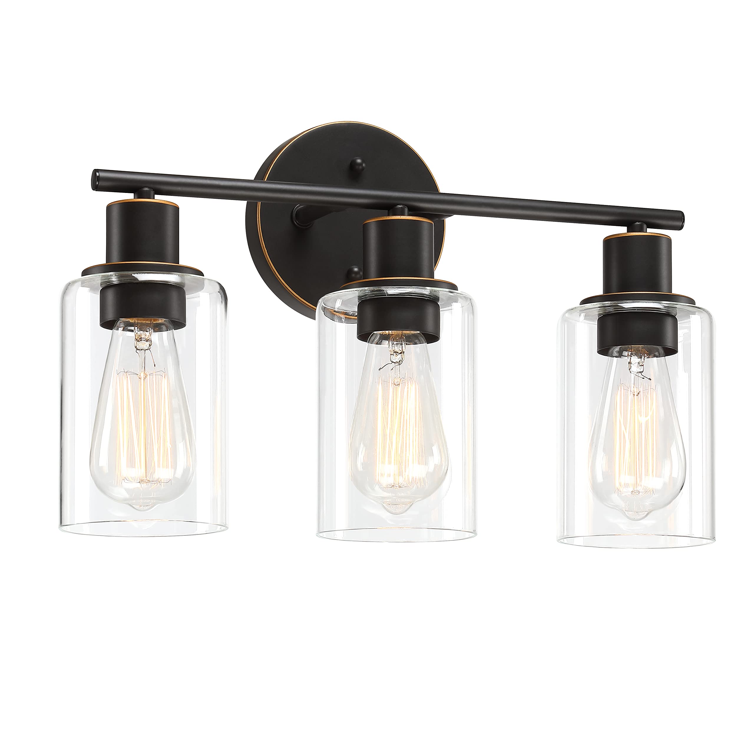 Pia Ricco Bathroom Vanity Light Fixtures, 3-Light