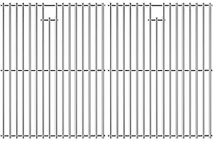 SUZLON SF4362(2-Pack) 15" Cooking Grates Replacement for Broil King, Broil-Mate, Huntington, Sterling Gas Select Gas Grill Models, Stainless Steel Grill Grates