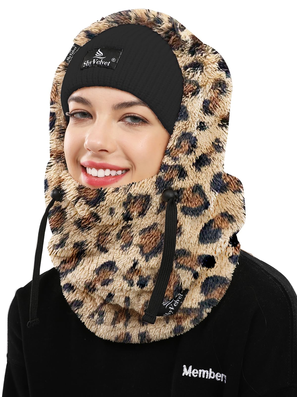 Shy Velvet Balaclava Ski Mask for Women and Men