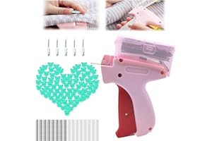 MACMIA QuickStitch:Quicker than a NY minute!Stitch gun for clothes,The ultimate repair partner suitable for repair and DIY!Stitchy quick clothing fixer quick stitch sewing gun for clothes.(Rose Pink)