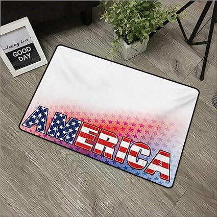 Amazon Com Hroomdecor American Custom Floor Mat Usa Flag On