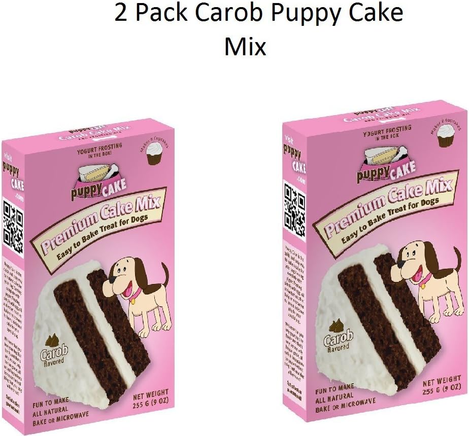 Puppy Cake Carob Cake Mix and Frosting - 2 Pack