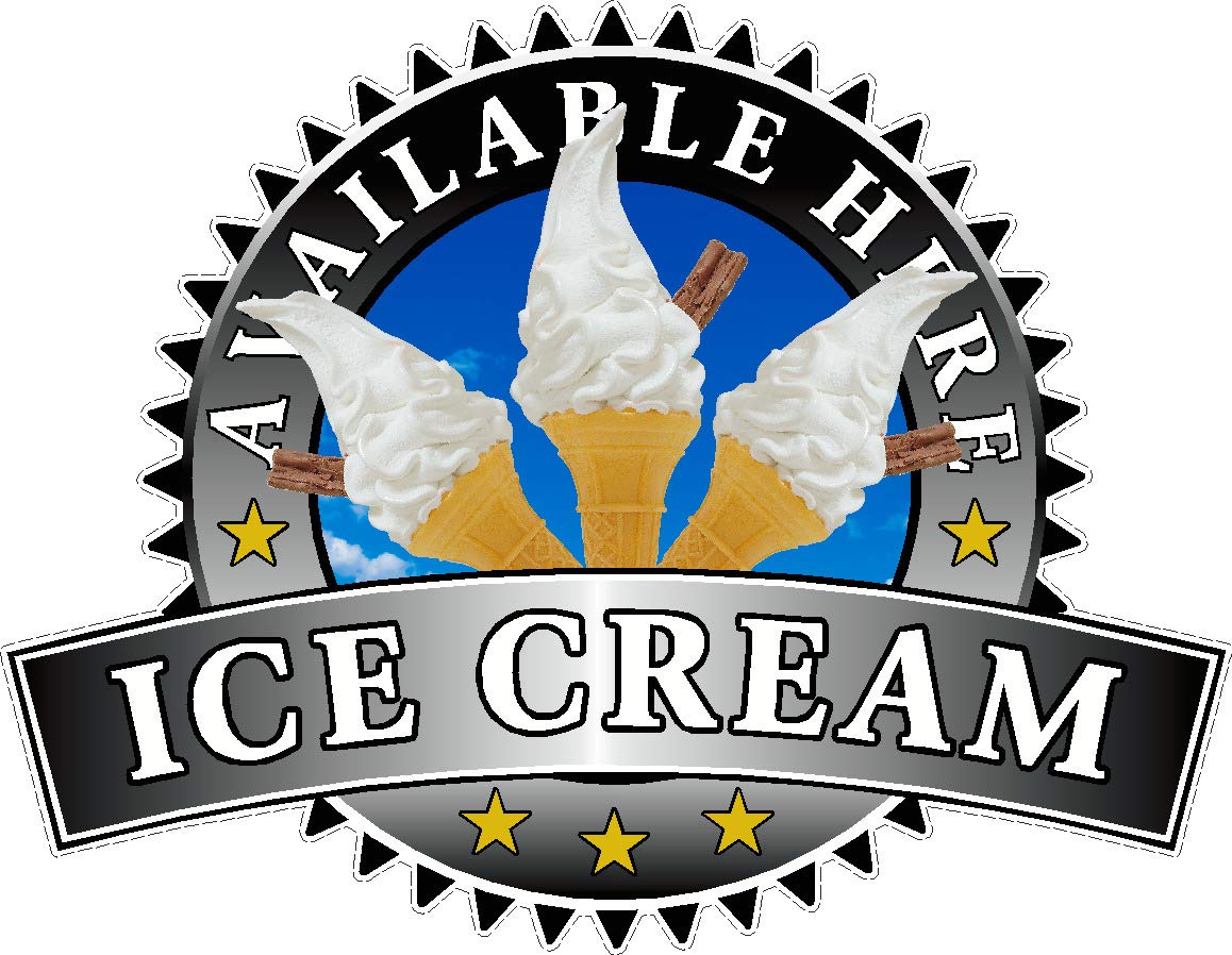 Whippy Ice Cream Sold Here Sticker Catering Sign Window Decal Cafe