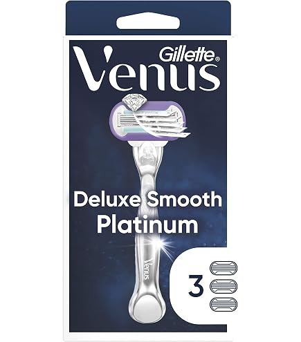 Amazon.com: Venus Platinum Extra Smooth Metal Handle Women's Razor