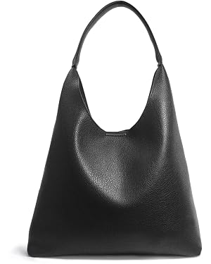 Hobo Bags for Women Soft Vegan Leather Shoulder Handbag Slouchy Tote Purses (Black) on Amazon
