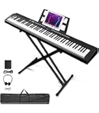 Amazon.com: Ktaxon 88 Key Piano Keyboard Semi-Weighted Electric