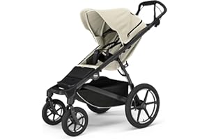 Thule Urban Glide 4-Wheel Single Child All-Terrain Stroller, Full-Suspension System, Air-Filled Tires, Upright seat with Adjustable Recline and Built-in Leg Rest, Baby Stroller