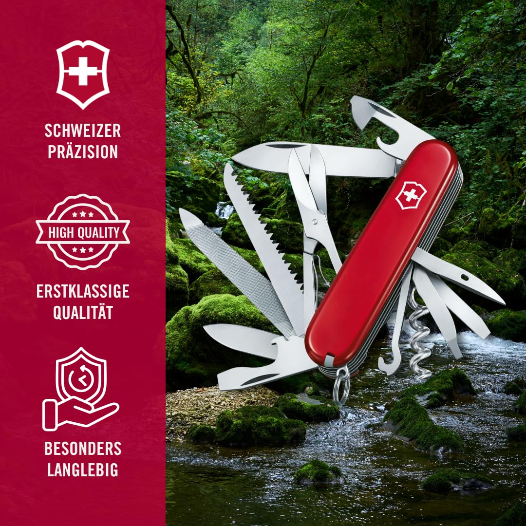Victorinox Schweizer Taschenmesser, Ranger, Swiss Army Knife, Multitool, Klappmesser, 21 Funktionen, Klinge, Korkenzieher, Dosenöffner 7