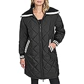 Champion womens Mid-length Diamond Quilted Shawl Collar Jacket
