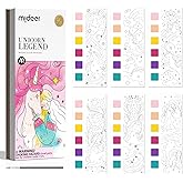 MiDeer Pocket Watercolor Painting Book for Kids Ages 4-8+, Mess Free Paint with Water Coloring Books, Travel Watercolor Kit, Party Favors Arts Crafts Birthday Gifts for Girls - Legend Unicorn
