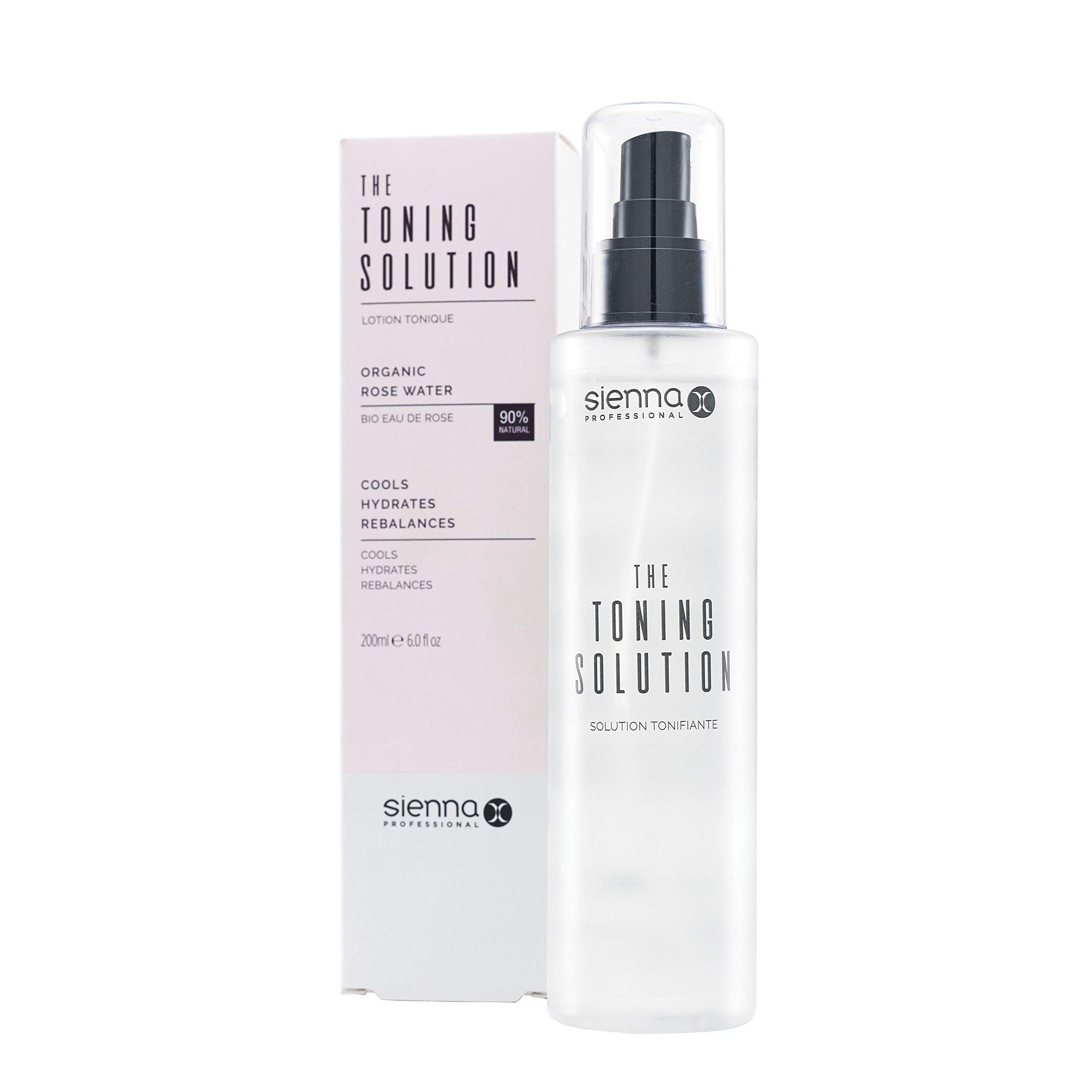 Sienna X The Toning Solution 200ml. Formulated With Rose Water & Aloe Vera To Brighten, Hydrate & Revitalise Skin. Suitable For Sensitive Skin, Vegan Face Toner.
