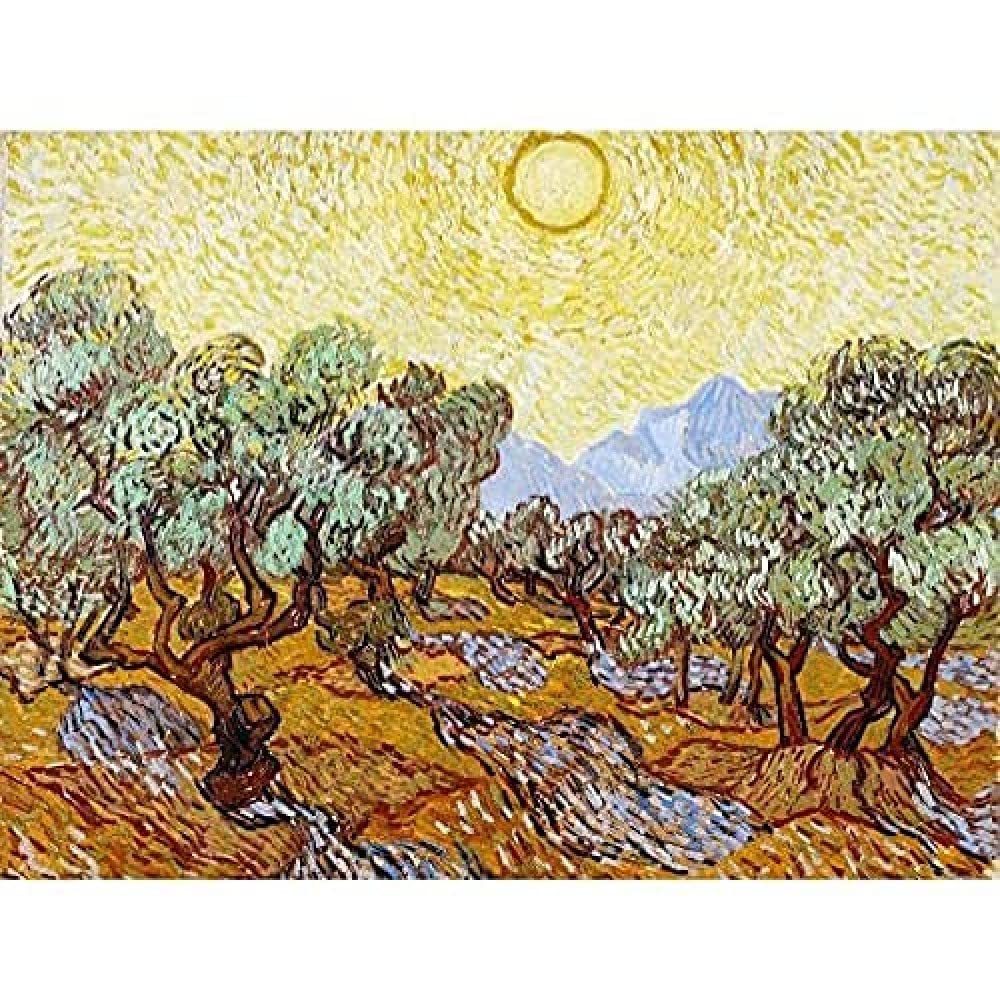 Fine Art Prints Vincent Van Gogh Olive Trees Minneapolis Institute Of Arts Art Print Canvas Premium Wall Decor Poster Mural,16 x 12 inches