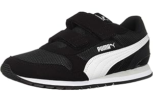 PUMA Unisex-Child ST Runner Hook and Loop Little Kid Sneaker