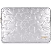 Vinterfint 15 16 inch Laptop Sleeve Case for 15" MacBook Pro/Air M4 M3, 16" MacBook Pro M3 M2, 15" Surface Laptop 6, 15" IdeaPad Slim 5i Gen 9 ｜ 3i Gen 8/9, 16.3" XPS 16, HP Laptop Bag Cover, Silver