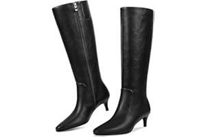 wetkiss Women Snakeskin Booties, Ankle Boots Slip on for Ladies, Snake Print Boots Chunky Block Mid Heels Fashion Shoes