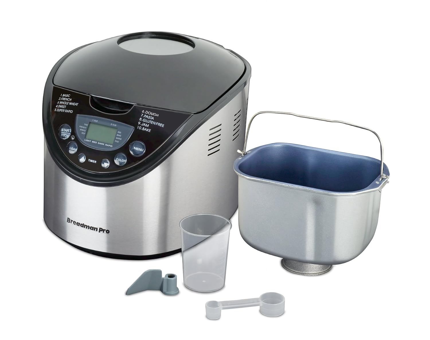 2 Lbs Capacity Hamilton Beach 29885 Bread Maker Stainless Steel