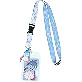Disney Winnie The Pooh Eeyore See The Good Breakaway Lanyard ID Badge Holder with 2" Rubber Charm