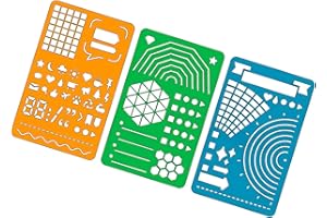 Lightweight Field Note Compatible Rulers 3 Templates for Accurate Sketching Field Note Drawing Template