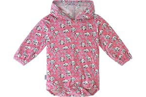 UV SKINZ Baby Girl Hooded Sunzie, UPF 50+ Protection – Comfortable Bamboo Knit