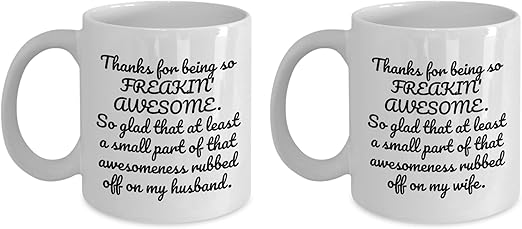 mother and father of the bride mugs