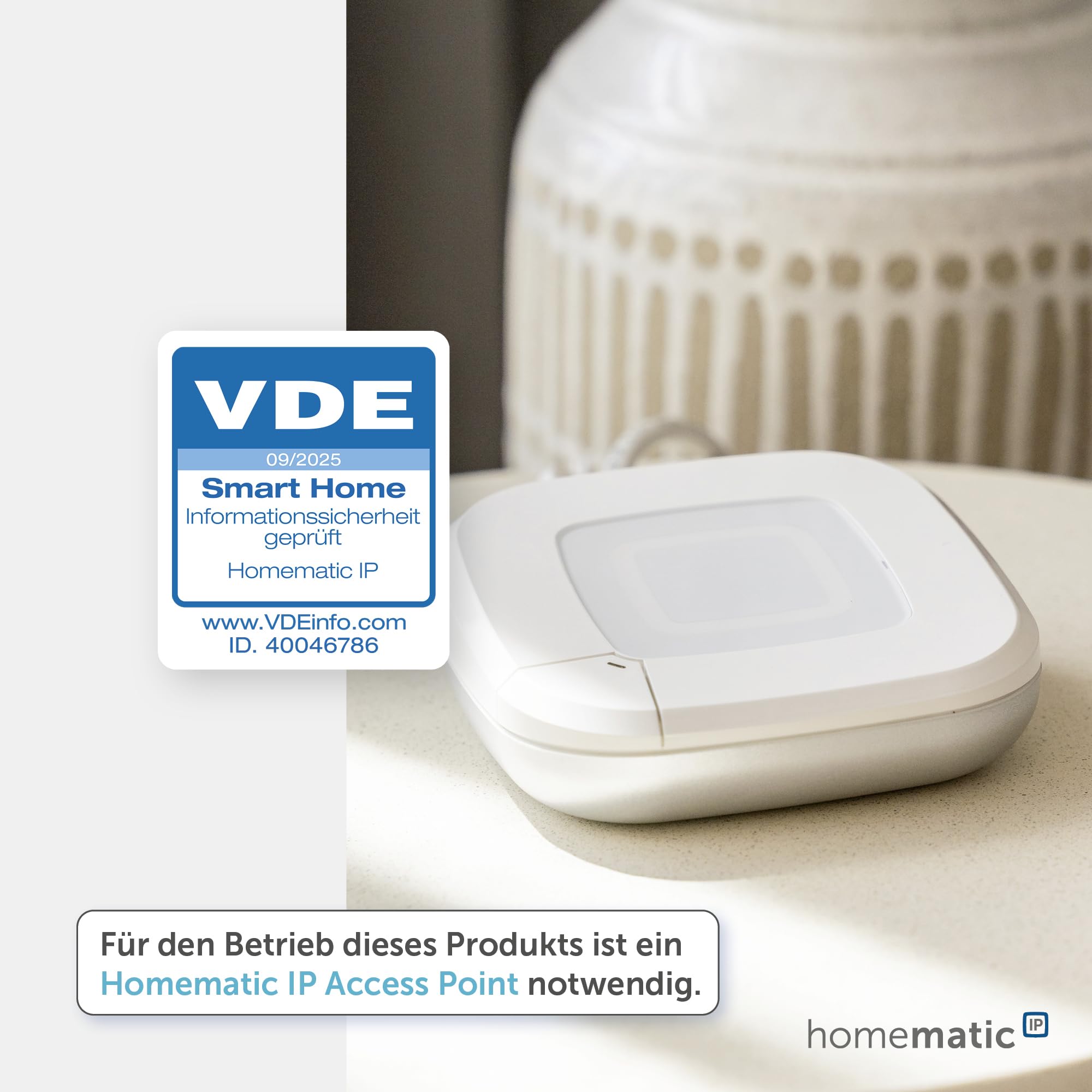 Homematic IP Smart Home Fenster- und Türkontakt, optisch, weiße + braune Abdeckung, digitaler Sensor, effizient Heizen, Fensterüberwachung per App, Energie sparen, Alexa, Google Assistant, 157857A0 4