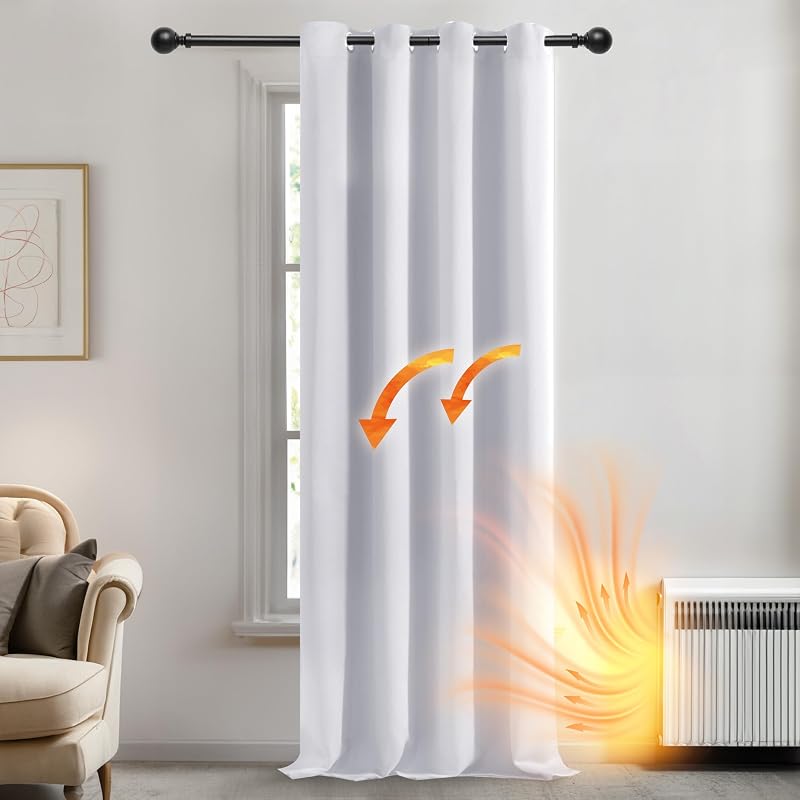 Deconovo Solid Window Treatment Ring Top Curtain Panel 1 Panel Silver Grey