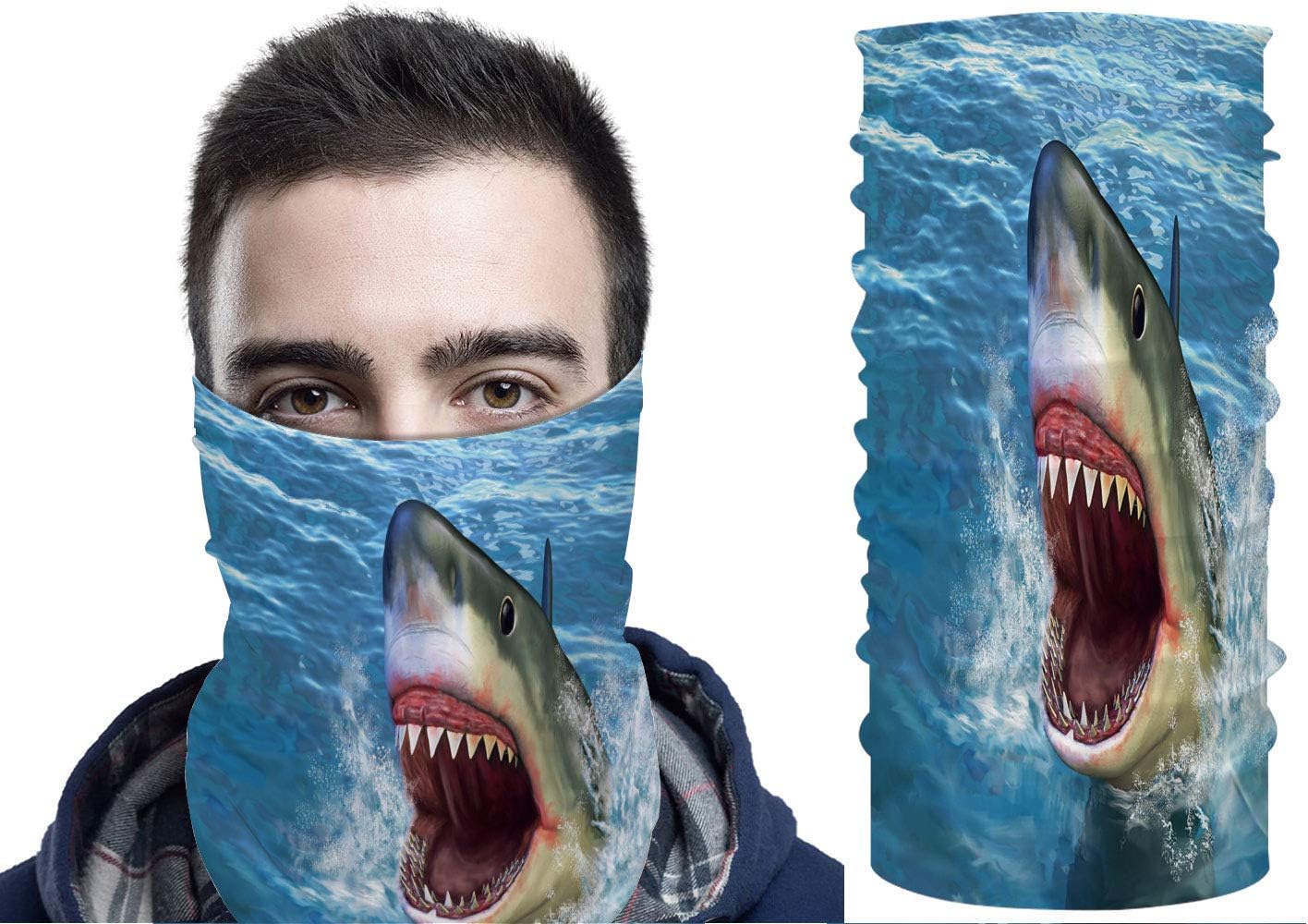 YOLIYANA Headband Sweatband for Fishing Hiking Running, Great Smoky Mountains Original Oil Painting in Great Smoky Mounta Multifunctional Headwear Face Scarf Headband Neck Gaiter 19.6x9.8in №004000