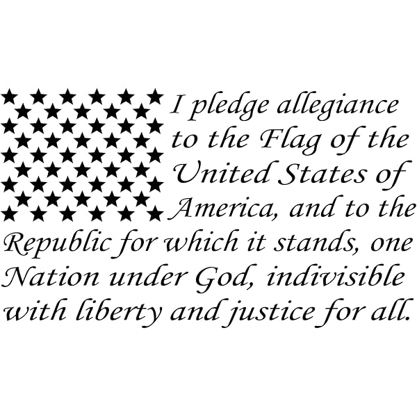 20-Pack 'I Pledge Allegiance #1' American Flag Car Decals – Patriotic Vinyl Stickers For Windows