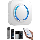 MISDUOCOCO Wireless Doorbell Chime Extender for Ring Blink Google Nest | Smart Doorbell Booster,2.4GHz Wi-Fi,Easy to Setup, No Range Limits, Works with Alexa , 5 Volumes ,58Tones,for Large Homes