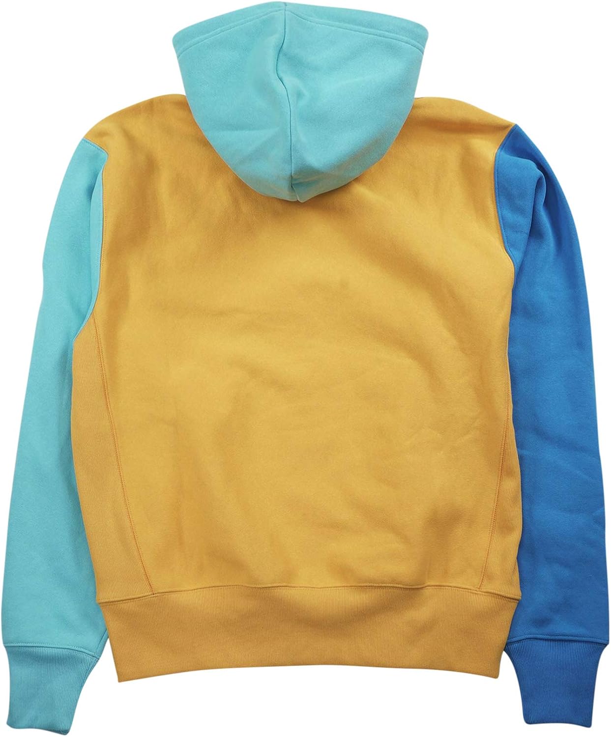 yellow and blue champion hoodie