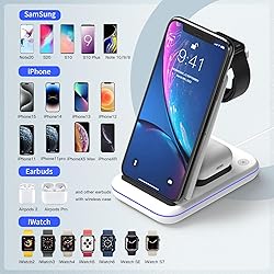 MSTJRY Wireless Charging Station, 3 in 1 Wireless