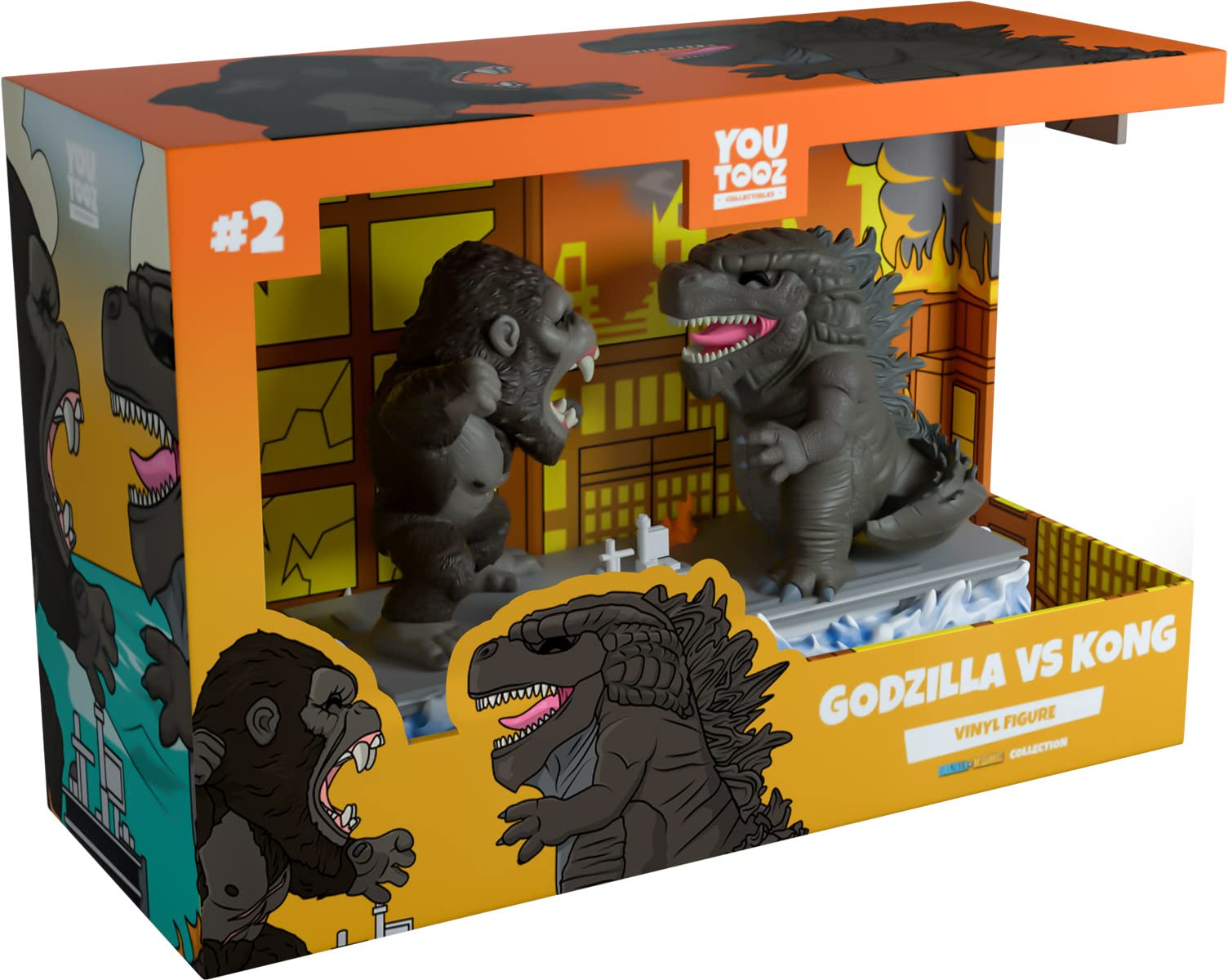 Youtooz Godzilla Vs Kong Figures 2 pcs, 4.3" inch Vinyl Figure, Collectible Godzilla Figure and Kong Figure Godzilla vs Kong Collection