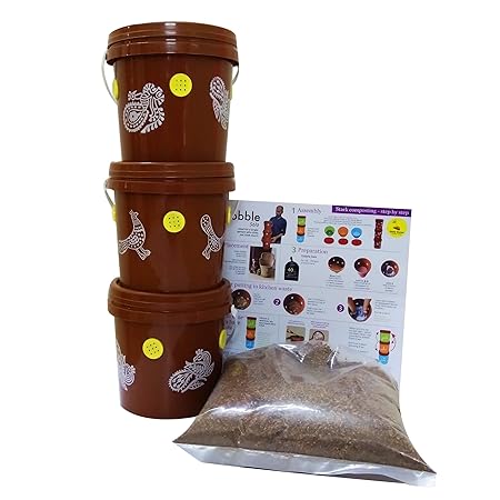 Daily Dump Gobble Solo - Smart Home Compost Bin Designed for single user for converting kitchen waste into Compost