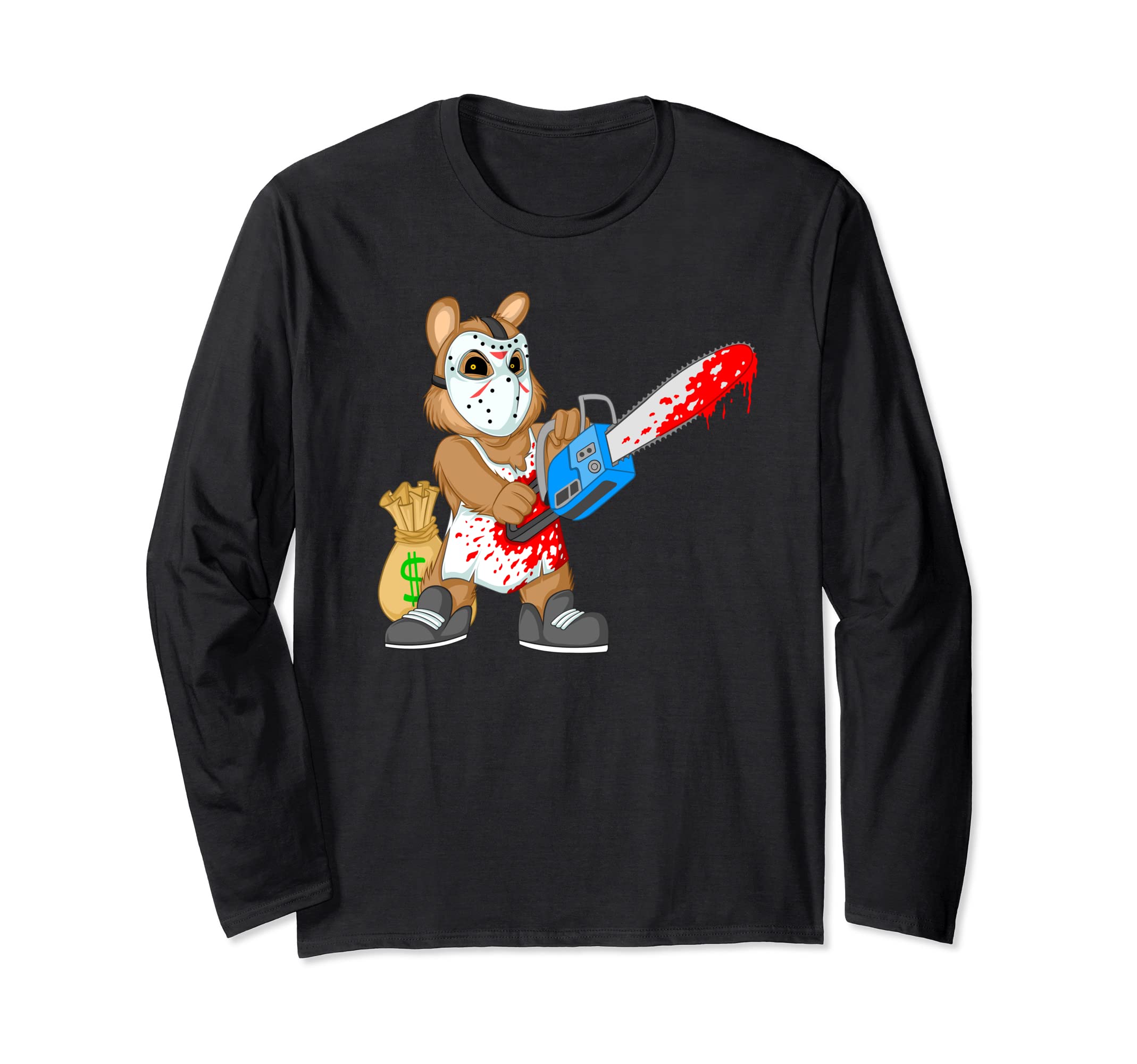 Hockey Mask Chainsaw Bear Gang | Horror Teddy Halloween Long Sleeve T-Shirt