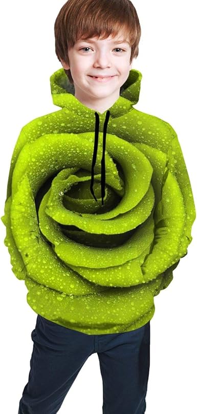 green rose hoodie
