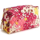 Vera Bradley Premium Cotton Large Cosmetic Makeup Bag